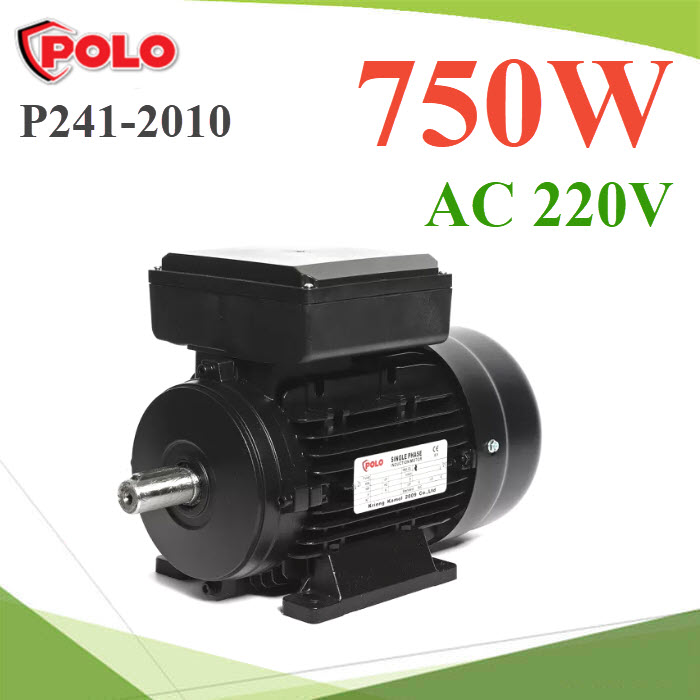มอเตอร์ 1HP AC 750W 220V IP55 แบรนด์ POLOMotor Polo 1HP 750W AC 220V IP55 