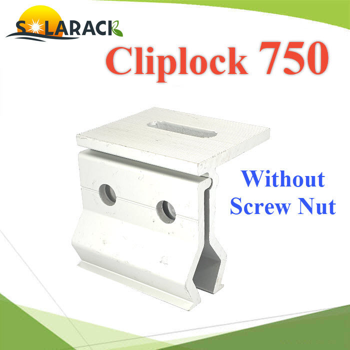 ชุดยึดหนีบ ลอนหลังคาเมทัลชีท Cliplock 750 เฉพาะอลูมิเนียมMetal Roof Cliplock 750 without screw nut