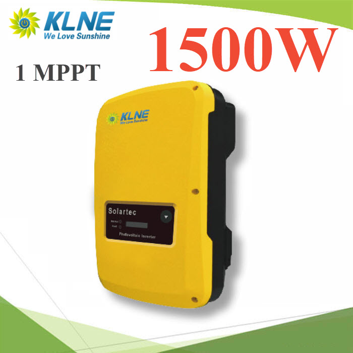อินเวอร์เตอร์ KLNE ติดโซลาร์เซลล์ 5 แผ่น 1 MPPT ลดค่าไฟ สำหรับบ้านที่มีค่าไฟเกิน 1500 บาทKLNE Grid-connected inverter Solartec1500 1-MPPT Single phase