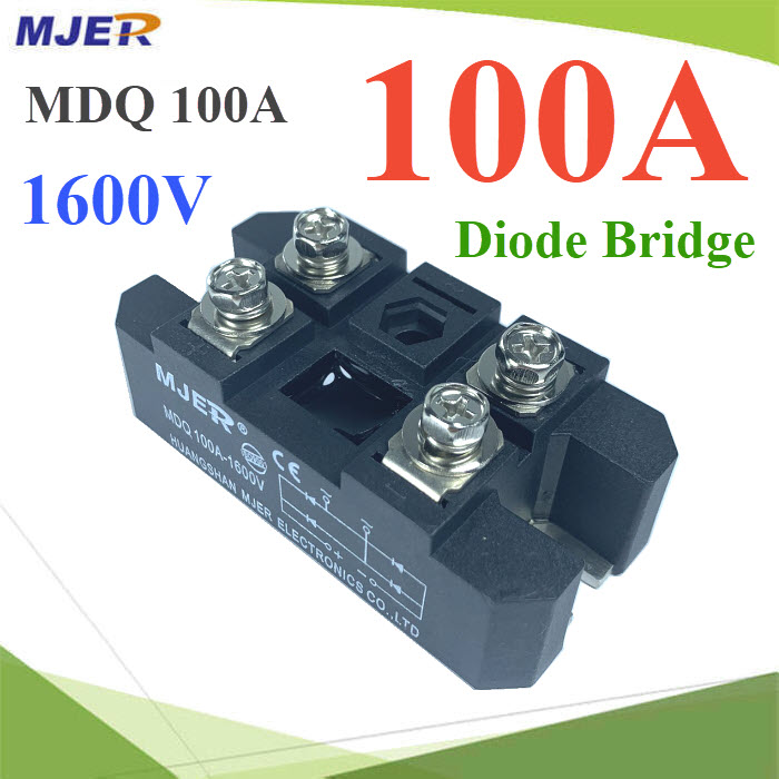 MDQ ไดโอดบริจด์ วงจรเรียงกระแส 100A 1600VMDQ Single Phase Diode Bridge Rectifier 100A 1600V 