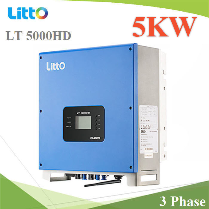 กริดไท อินเวอร์เตอร์ Litto  3 เฟส 5000W รุ่น LT-5000HDOn-Grid Inverter 3 phase 5000W  LT 5000HD