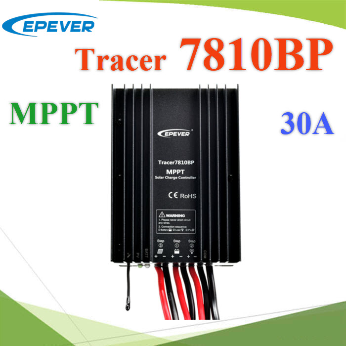 โซลาร์ชาร์จ EPEVER คอนโทรลเลอร์ 30A สำหรับไฟถนน Auto 12V 24VSolar Charge Controller MPPT Tracer7810BP Series