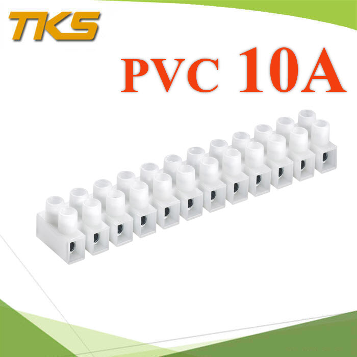 ข้อต่อสาย LED ข้อต่อสายไฟ PVC สีขาว เทอร์มินอลบล็อกทองแดง ขนาด 10AQuick Connector Cable Terminal Block LED Copper Wire Connect 10A PVC White
