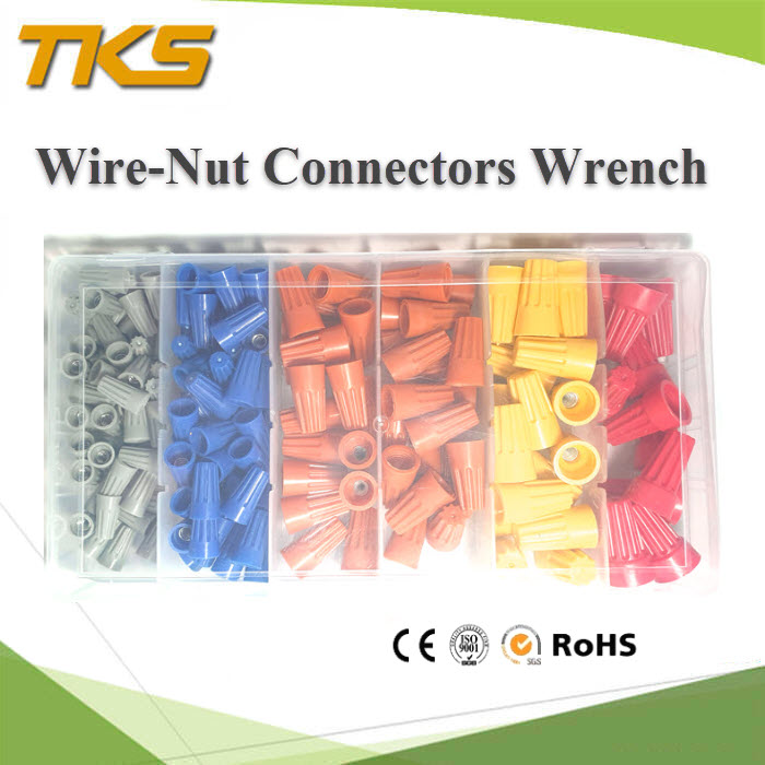 วายนัท ข้อต่อสายไฟ แบบฝาครอบ บิดเกลียว  จัดชุด 170 ชิ้นTwist On Wire Connector Spring Connector Safety Wire-Nut