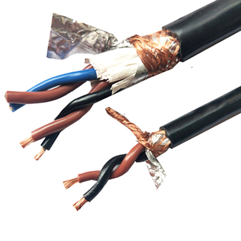สายสื่อสาร RS485 สายสัญญาณ RVSP สายคู่บิดเกลียว ตัวนำทองแดง มีชิลด์หุ้ม 2x0.75 mm2Pure copper RS485 Communication line signal RVSP twisted pair shielded 2x0.75 Sq.mm