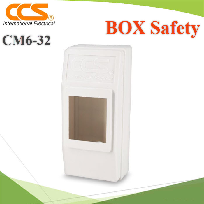 กล่อง เซฟตี้ เบรกเกอร์ CM6-32 CCS ติดผนังเพื่อความปอดภัยในการเข้าสายไฟSafety Breaker Box CCS CM6-32 model