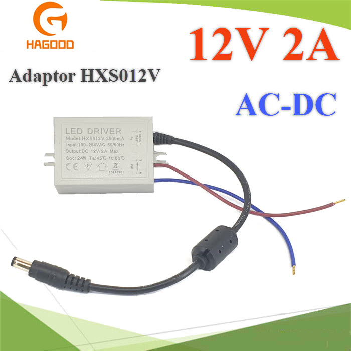 อะแดปเตอร์ HXS แปลงไฟ AC220V to DC 12V ขนาด 3A  หัวเสียบ 5.5mm. CCTV ไม่ใช้ปลั๊กAC to DC Switching Adapter input 100V-240V  Output DC 12V 2A  CCTV