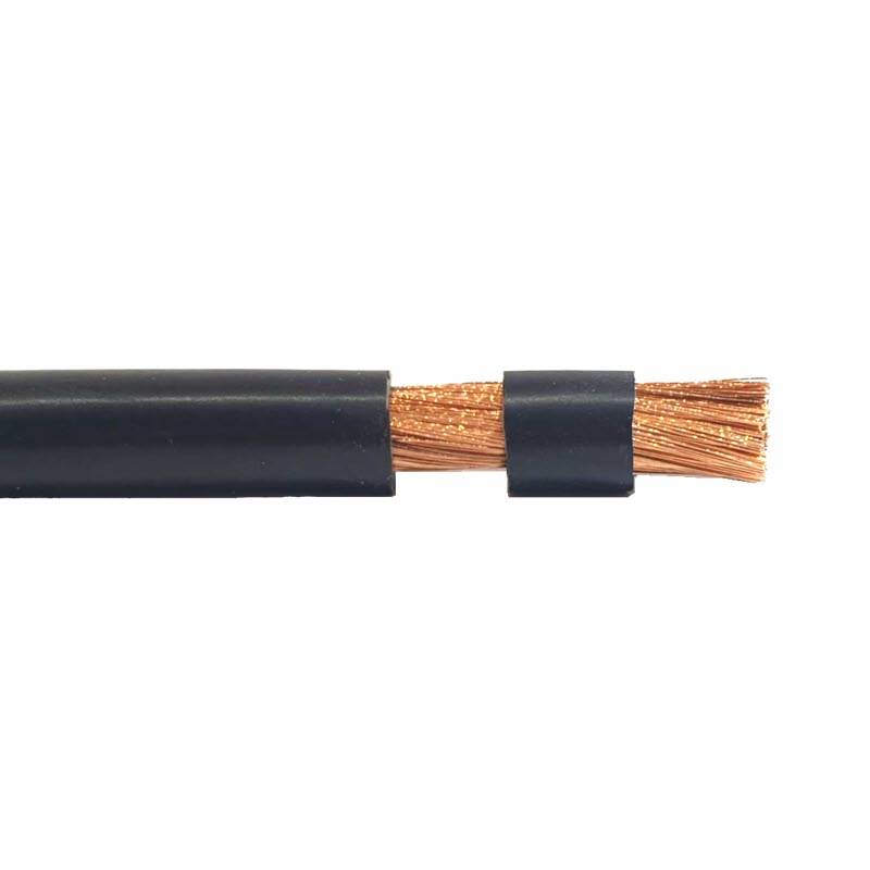 (ระบุจำนวน) สายไฟแบตเตอรี่ Flexible ขนาด 25 Sq.mm. ทองแดงแท้ ทนกระแสสูงสุด 142A สีดำFlexible Copper Conductor Rubber Sheathed 25 Sq.mm  Black Color ZW Battery Cable  www.Solar-Thailand.co.th