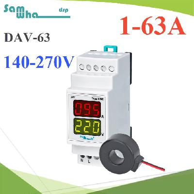 Samwha-Dsp DAV-63 Professional Measuring Devices Ammeter Voltmeter Digital Panel Meter