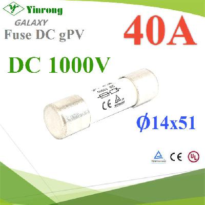 40A 1000VDC FUSE DC Solar Battery 14x51