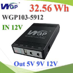 WGP UPS multifunction portable backup battery power bank 5V 9V 12V