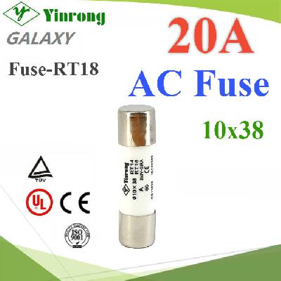 Cylindrical Fuse Link 20A 380V AC 10x38 Yinrong Galaxy