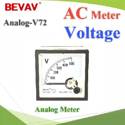 V-72 Single phase AC Analog Voltage meter 72mm.