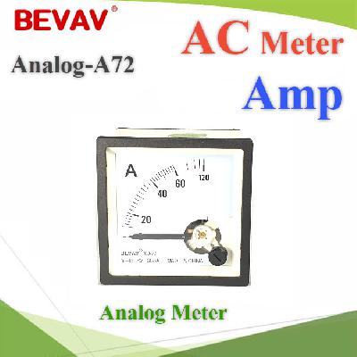 A-72 Single phase AC Analog Amp meter 72mm.