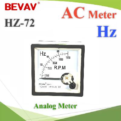 HZ-72 Single phase AC Analog Frequency meter 72mm.