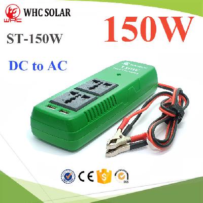 150W High Frequency Modified Wave Solar Power Socket Inverter 12V DC To 220V AC