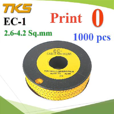 Cable marker EC1 Cable 2.6-4.2 Sq.mm.  number 0  