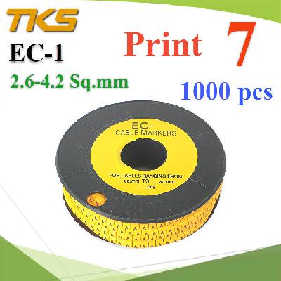 Cable marker EC1 Cable 2.6-4.2 Sq.mm.  number 7
