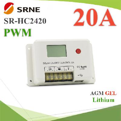 SR-HC2420 Smart Solar Charger Controller PWM LEAD GEL Lithium