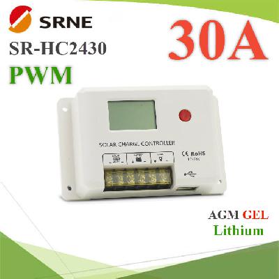SR-HC2430 Smart Solar Charger Controller PWM LEAD GEL Lithium