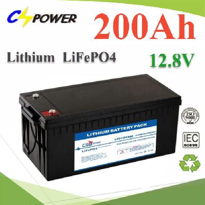 CSpower  Lithium Battery 12.8V 200Ah Solar LiFePO4 2560Wh with BMS