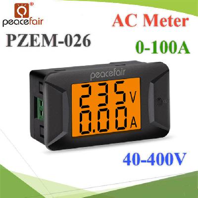 PZEM-026 AC Meter 40-400V 0-100A  AC Ampere Panel Meter Digital Voltmeter Ammeter