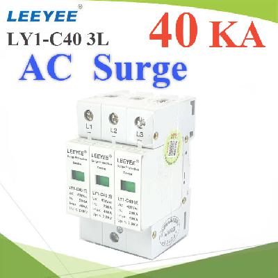 LY1-C40 3P  Three phase AC surge protection device 40KA L1 L2 L3