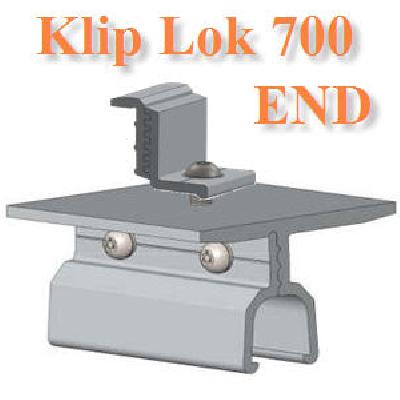 ตัวยึดหลังคา เมทัลชีท Klip-lok 700 พร้อมตัว   End ClampMetal Roof Klip-Lok 700 Bracket End Clamp
