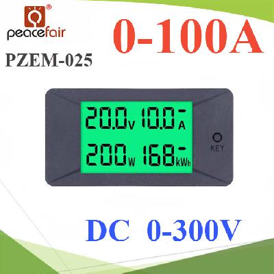 DC digital multi-function meter 0-100A 0-300V Voltage Current Power Energy 100A Shunt