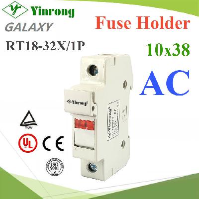 Cylindrical Cap Shape Fuse with lamp indicator base AC 10x38 1pole