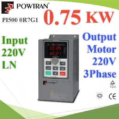 0.75KW input AC 220V 1phase and output AC 3phase 220V for 1HP Motor