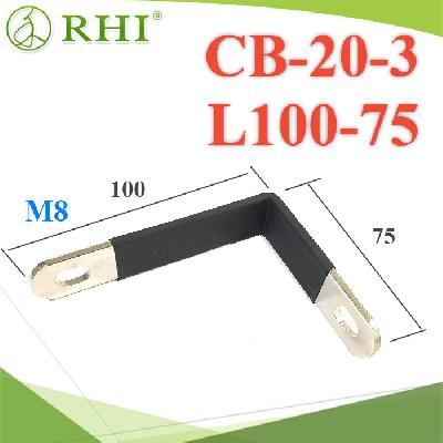 Insulated Coating Tinned Copper Busbar Connector M8 size 20x3 L100-75