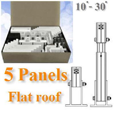 Designed for installing solar panels on flat roofs 5 panels
