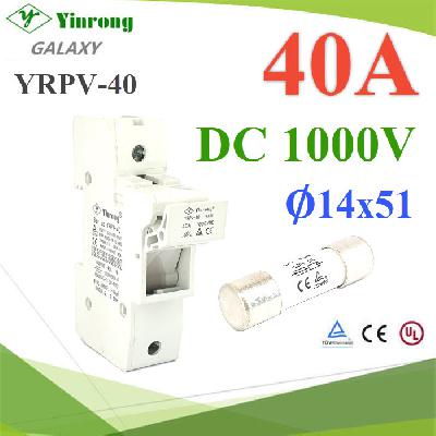 SET Fuse 40A 1000V with Holder DC Solar Battery 14x51