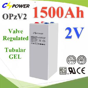 OPzV Tubular GEL battery 2volt  50% DOD over 3300 cycle times
