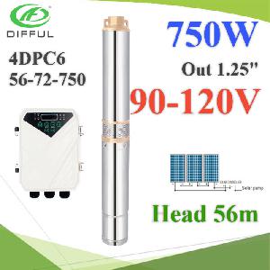 DC 72V 750W solar submersible Pump 4 inches Max.56m. Motor Brushless DC