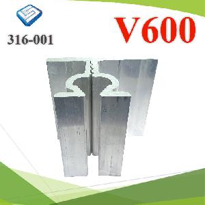 Metal Roof Klip‐Lok V‐600 Bracket with 1xM8 screw size 10x10cm