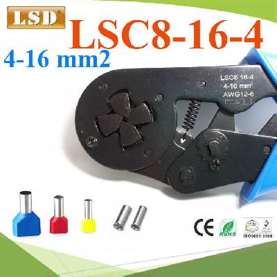 LSC8 16-4 Self adjustable crimping pliers square wire pressing mold mini type multi hand tools