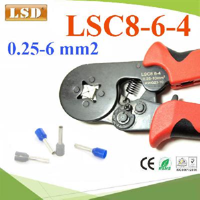 LSC8-6-4 self-adjusting crimping plier for press cable ferrules 0.25-6 mm2 cable end sleeve