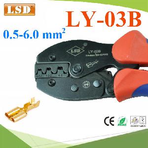 LY-03B Ratchet hand crimping tool for non-insulated open plug-type connectors 0.5-6 Sq.mm.