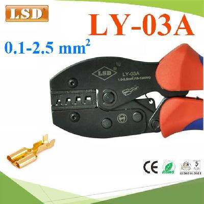 LY-03A Ratchet hand crimping tool for non-insulated open plug-type connectors 0.1-2.5 Sq.mm.