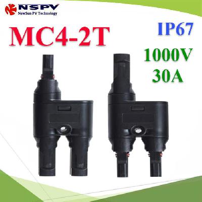 PV Solar connector MC4 2 to 1 Branch Connector