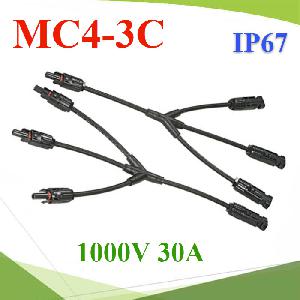 PV cable MC4 solar connector 3 to 1