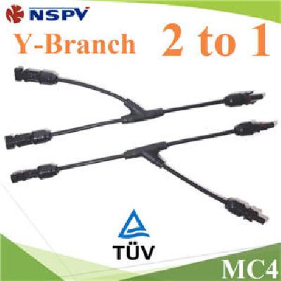 PV cable MC4 solar Y Branch 2 to 1