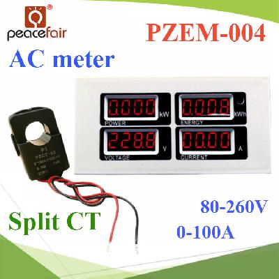 PZEM-004 AC 80-260V 100A TTL Port Smart Meter Energy Monitor Programmable Digital Voltmeter LED 
