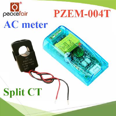 Peacefair PZEM-004T 3.0 80-260V 100A TTL Volt Amp Power Factor Frequency Kwh Modbus Smart Electricity Meter 