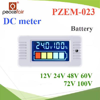 Peacefair PZEM-023 12V 24V 48V 60V 72V 100V Digital DC Voltage Meter Lead-acid Lithium Battery Tester