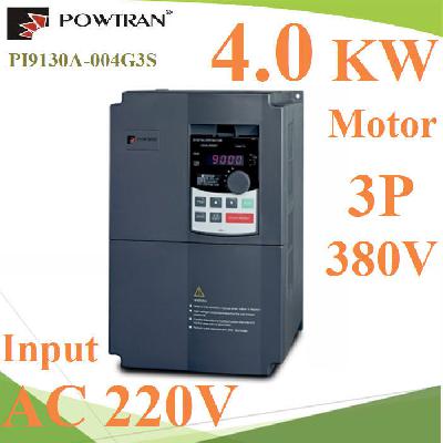 4.0KW 220V AC 1phase input and 380V AC 3phase output for 5HP pump motor