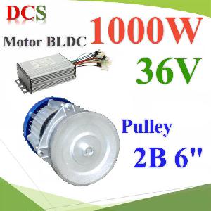 Electric DC motor BLDC Motor 36V 1000W with Controller and install Pulley