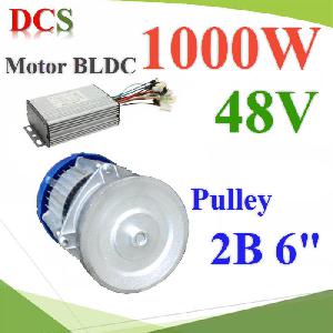 Electric DC motor BLDC Motor 48V 1000W with Controller and install Pulley